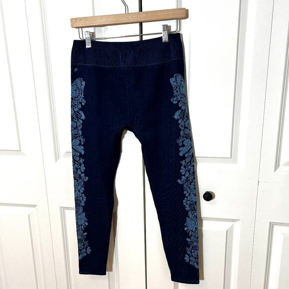Fabletic Seamless Leggings Sz L Blue - Picture 2 of 7